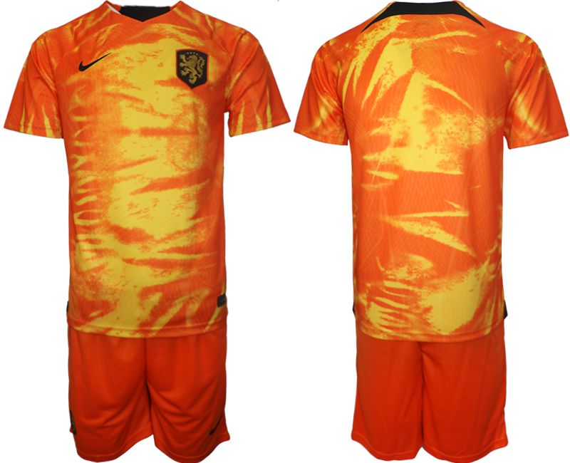Men 2022 World Cup National Team Netherlands home orange blank Soccer Jerseys